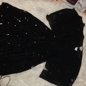 Black sequin dress